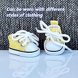 Mini Doll Shoes, 1 Pair Cute Lace Up Canvas