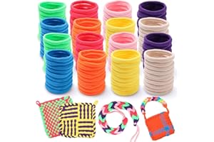 DDAI Weaving Loom Refill Loops Kit – Loom Refill Loops for Weaving Potholder Loom Kit - Arts and Crafts for Kids Ages 6 7 8-12 13 Girls Boys Adults - Crafts Supplies 224 PCS in 8 Bright Colors