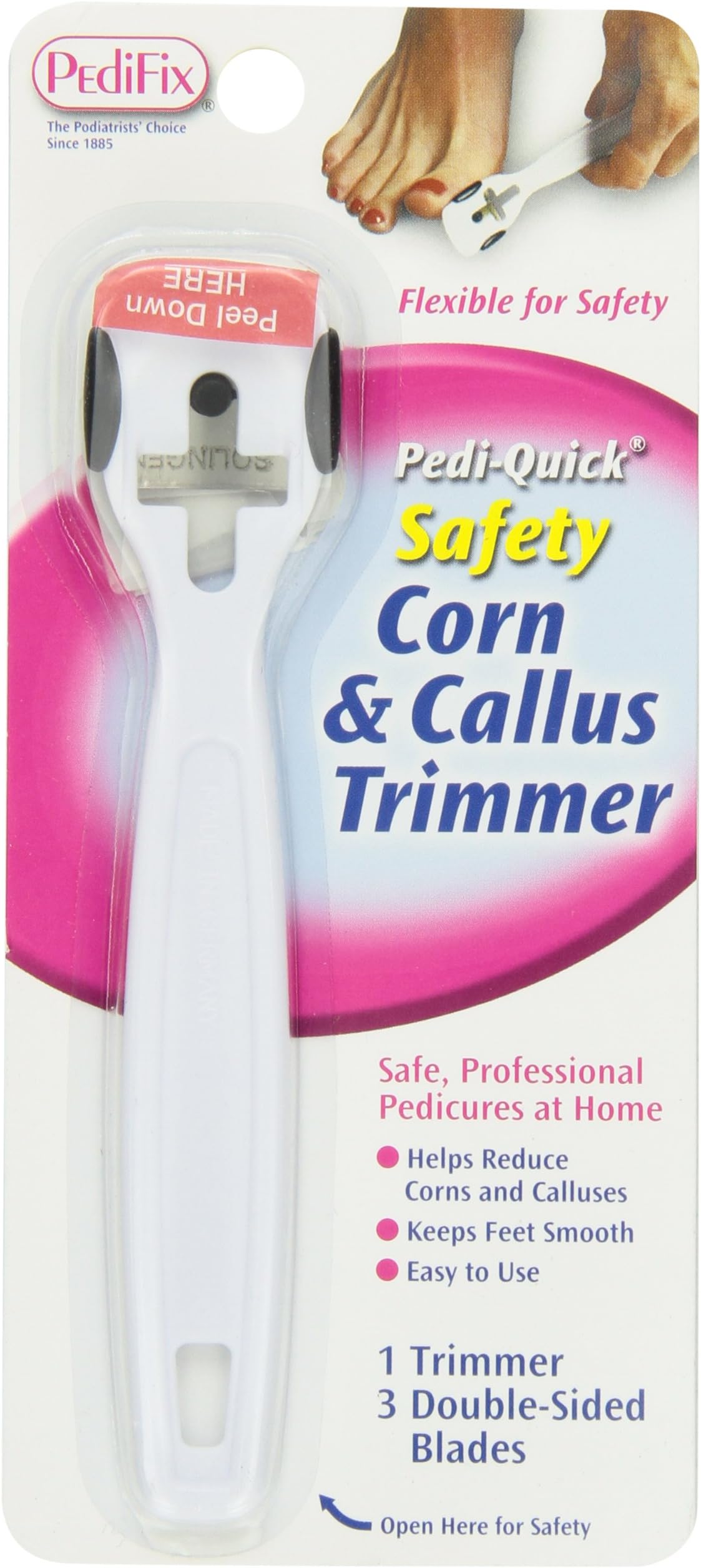 PediFix Pedi-quick Safety Corn and Callus Trimmer, 1 Count