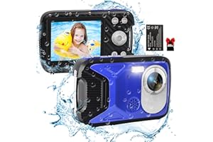 Underwater Camera lovpo 16FT Waterproof Camera with 32GB SD Card, FHD 1080P 21MP Point and Shoot Camera for Snorkeling, Swimming, Vacation, Boys, Girls