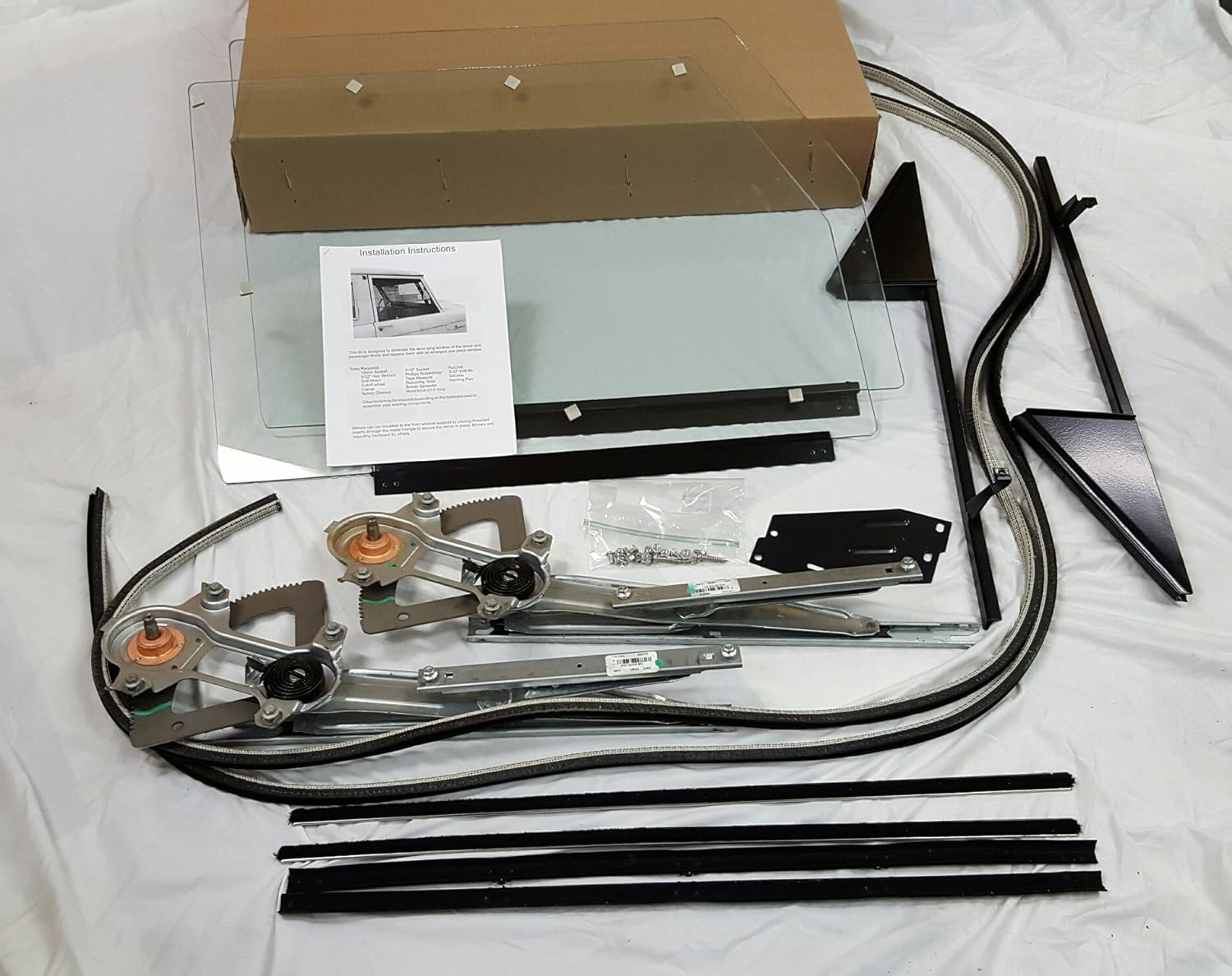 One Piece Wind Wing Window Conversion Kit for 1968 - 1977 Ford Broncos ...