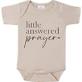 BIBIBLISSBABY Pregnancy Announcement for Grandparents Gift,Little Answered Prayer Infant Reveal Ideas,Baby Announcement