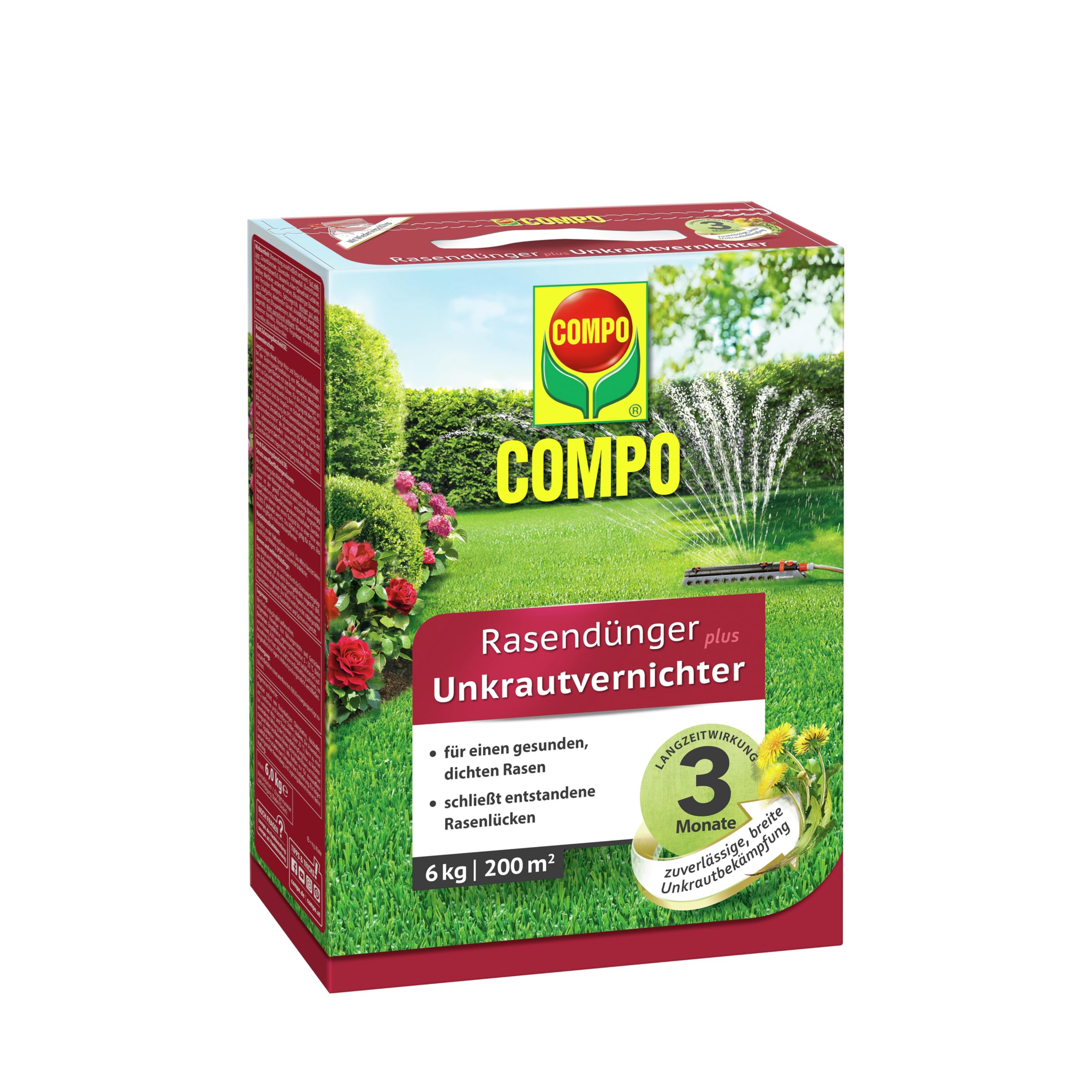 Rasendünger Rasendünger mit Unkrautvernichter 6 kg für 200 m²