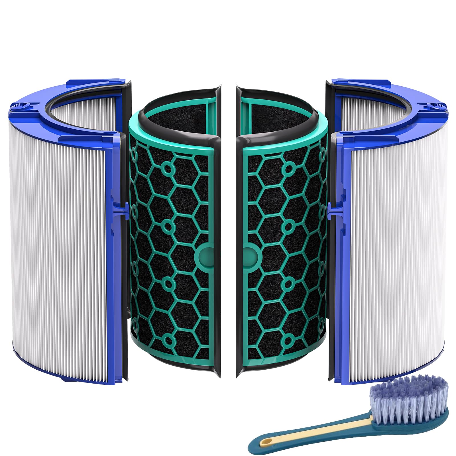 Photo 1 of ****FINAL SALE NOT RETURNS****Leemone TP04 Replacement Filter Compatible with Dyson TP04 DP04 HP04 TP05 DP05 Air Purifier, 360° Combi Glass Filter & Activated Carbon Filter, 1 Pack