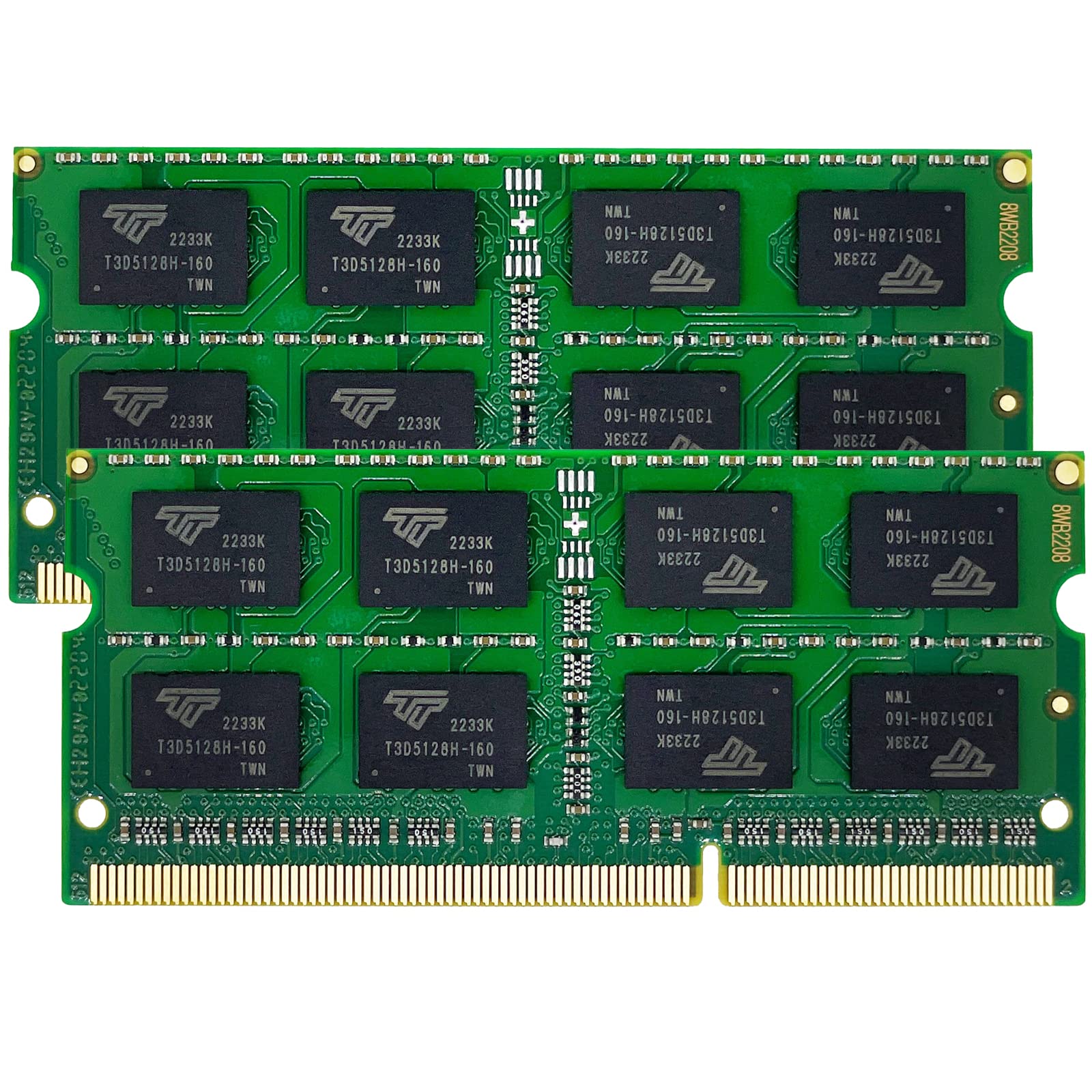 Timetec 16GB KIT(2x8GB) DDR3L / DDR3 1600MHz (DDR3L-1600) PC3L-12800 / PC3-12800 Non-ECC Unbuffered 1.35V/1.5V CL11 2Rx8 Dual Rank 204 Pin SODIMM Laptop Notebook PC Computer Memory RAM Module Upgrade