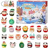 Advent Calendar 2026 with Cute Plush Toys - 24 Days Surprise Plush Advent Calendar Contains 24 Collectible 3.15in Kawaii Squishy Plushies, Soft Mini Stuffed Animal Christmas Gift for Kids Teen Boys Girls Adult