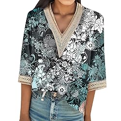 Cheifay Tank Tops Women 3/4 Sleeve Shirts for Women