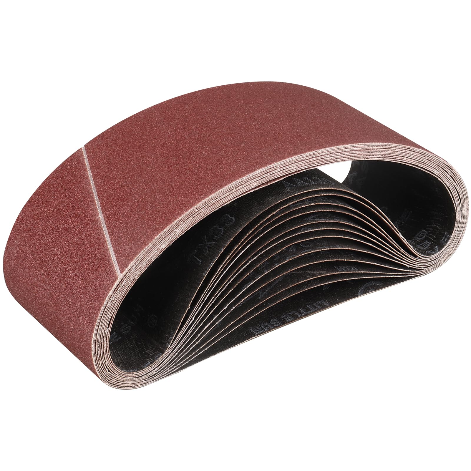 STEBRUAM Sanding Belt 100 x 610 mm,12PCS 120 Grit