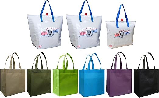 white insulated tote bag