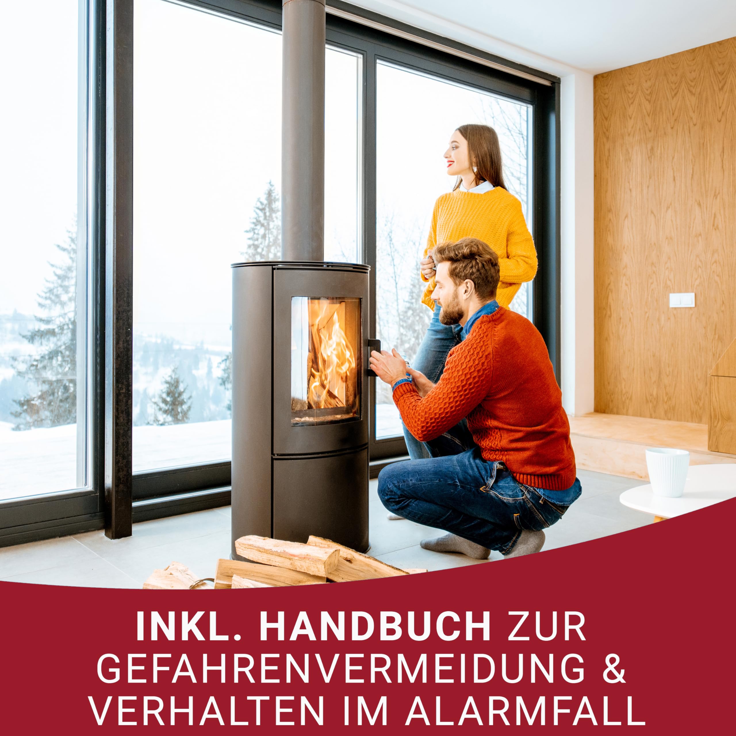 Kombi Rauchmelder & CO-Melder FLORI.PLUS.25 – Zuverlässige Warnung bei Rauch und Kohlenmonoxid, 85 dB Alarm, 10 Jahre Lebensdauer, einfache Deckenmontage, geprüft & sicher, Deutsche Marke 6