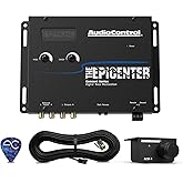 AudioControl The EPICENTER Concert Series Bass Restoration Processor, Black | Compact digital car audio bass booster &amp; enhancer with dash mount remote control knob, ParaBASS, PFM subsonic filter