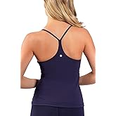 Yogalicious Ultra Soft Lightweight Camisole Tank Top with Built-in Support Bra