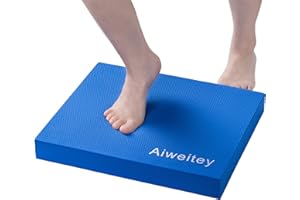 Aiweitey Stability Trainer Pad - Foam Balance Exercise Pad Cushion for Therapy, Yoga, Dancing Balance Training, Pilates,and F