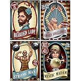Beistle Vintage Circus Poster Cutouts - Pack of 3