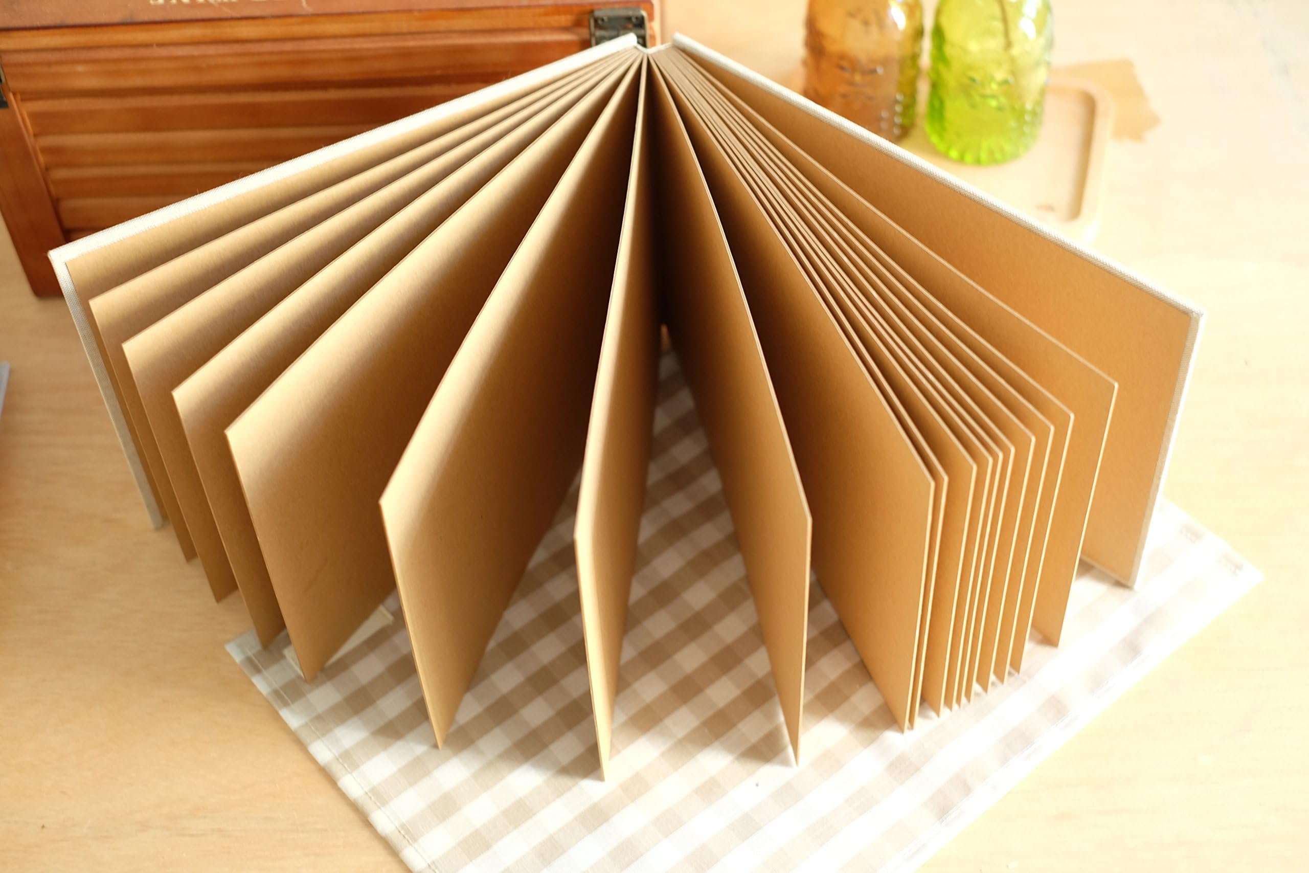 Plain Burlap Hessian DIY Photo Album / Sketchbook / Signature Book (Kraft Brown Paper)