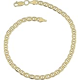 Kooljewelry 14k Yellow Gold Filled 4.15 mm Mariner Link Bracelet (7.5 or 8.5 inch)
