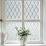 VELIMAX Lattice Frosted Window Film Window Privacy