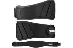 DMoose Fitness Weight Lifting Belt for Squats, Deadlift & Intense Workout - 6" Adjustable Fit Auto Lock Weightlifting Belt fo