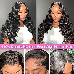 Drosuud Body Wave Lace Front Wigs Human Hair 13x6