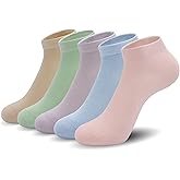 SERISIMPLE Ultra-Thin Comfort Viscose Bamboo Mesh Ankle Socks for Women -Breathable Lightweight Low-Cut Socks 5 Pairs