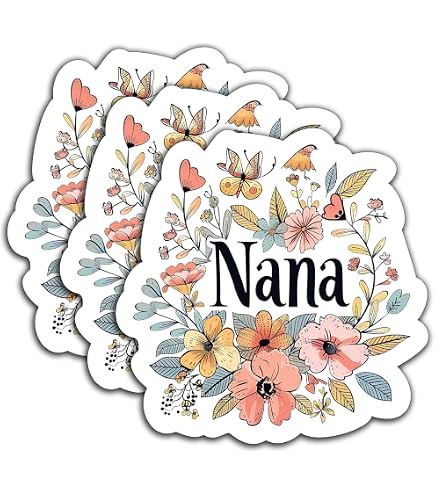 6.5 MUCH LOVED NONA vinyl decal car window laptop sticker - mom grandma gift