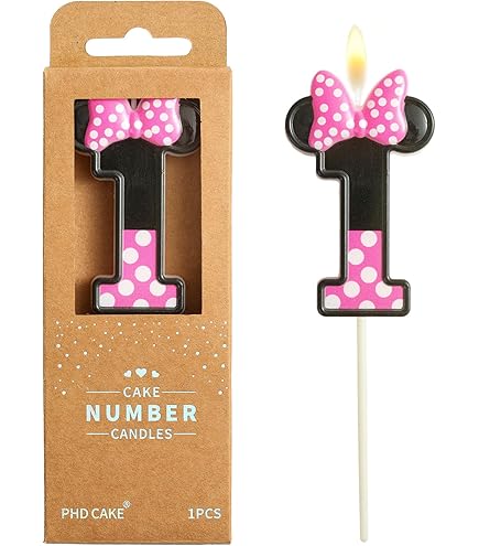Amazon.com: Minnie Mouse Forever Pink Birthday Candle - 4