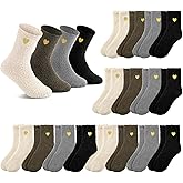 Chicingyou 20/30 Pairs Women Fuzzy Coral Fleece Socks Winter Fluffy Slipper Sock Warm Soft Supplies for Home Sleeping