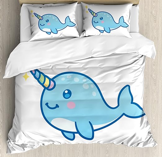 narwhal bedding set