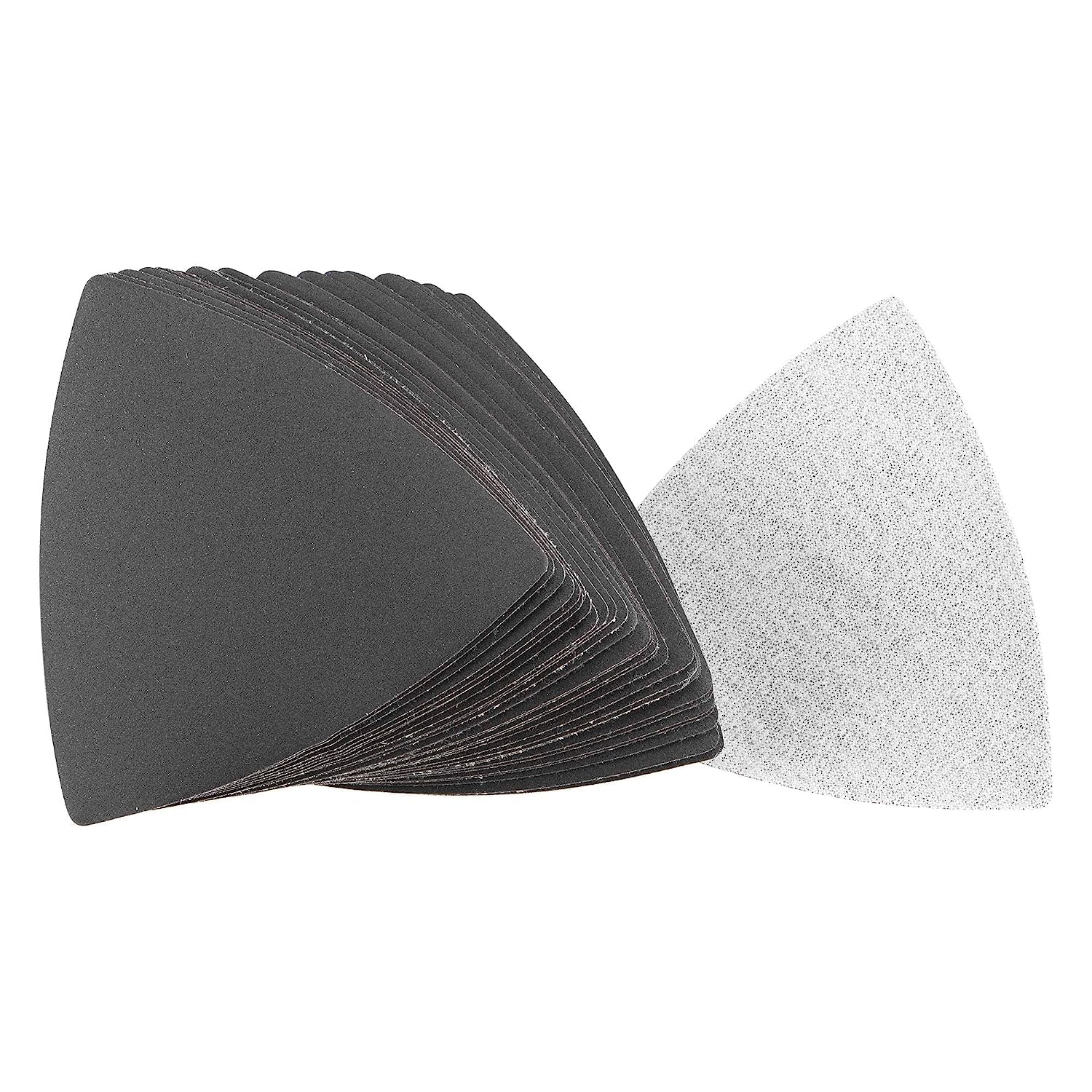 TA-VIGOR 30Pcs 400 Grit Triangular Sandpaper, 90mm Hook and Loop Sanding Pad Fit 3-1/2 Oscillating Multi-Tool, Electrostatic Sand Planting Sanding Paper Silicon Carbide for Wet and Dry Use