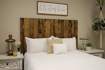 Dark Walnut Headboard California King Size Stain Hanger Style