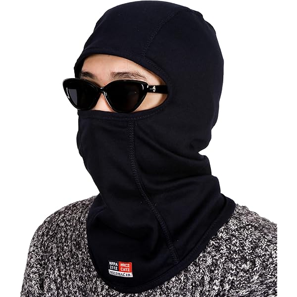 Balclava Ski Mask Women and Men Hairy Face Mask Beanie (Black) at