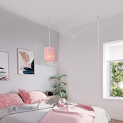 Buy Plug In Chandelier Small Plug In Pendant Light 1 Light Plug In Hanging Light Crystal Pink Chandeliers For Girls Bedroom Online In Turkey B088kgjzhj
