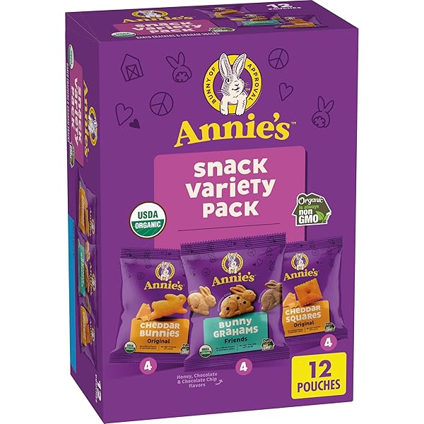 ANNIE’S ORGANIC VARIETY PACK, CHEDDAR BUNNIES, BUNNY GRAHAMS...