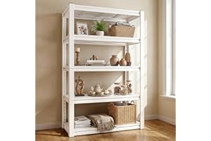 Bepatio 2250 LBS 5-Tier Adjustable Heavy Duty Metal Storage Shelves, Garage Shelving Unit Sturdy Utility Rack for Garage, Bas