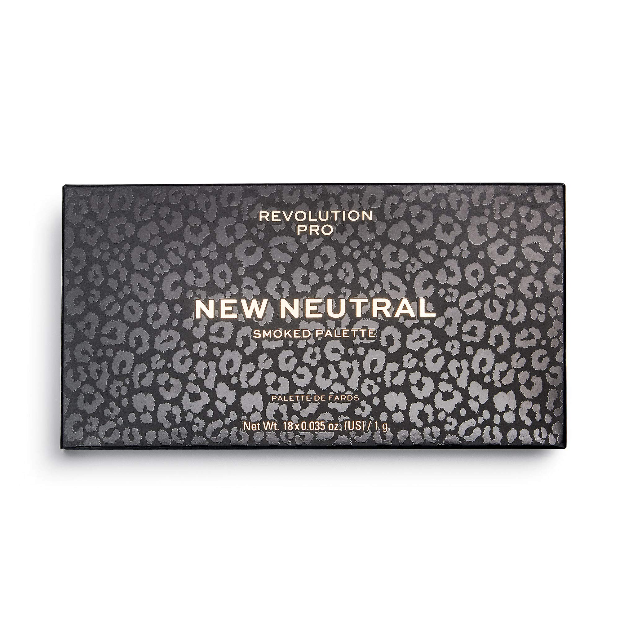 Revolution Beauty London Pro, New Neutral, Smoked , Eyeshadow Palette, 18 Shades, 18g Cream