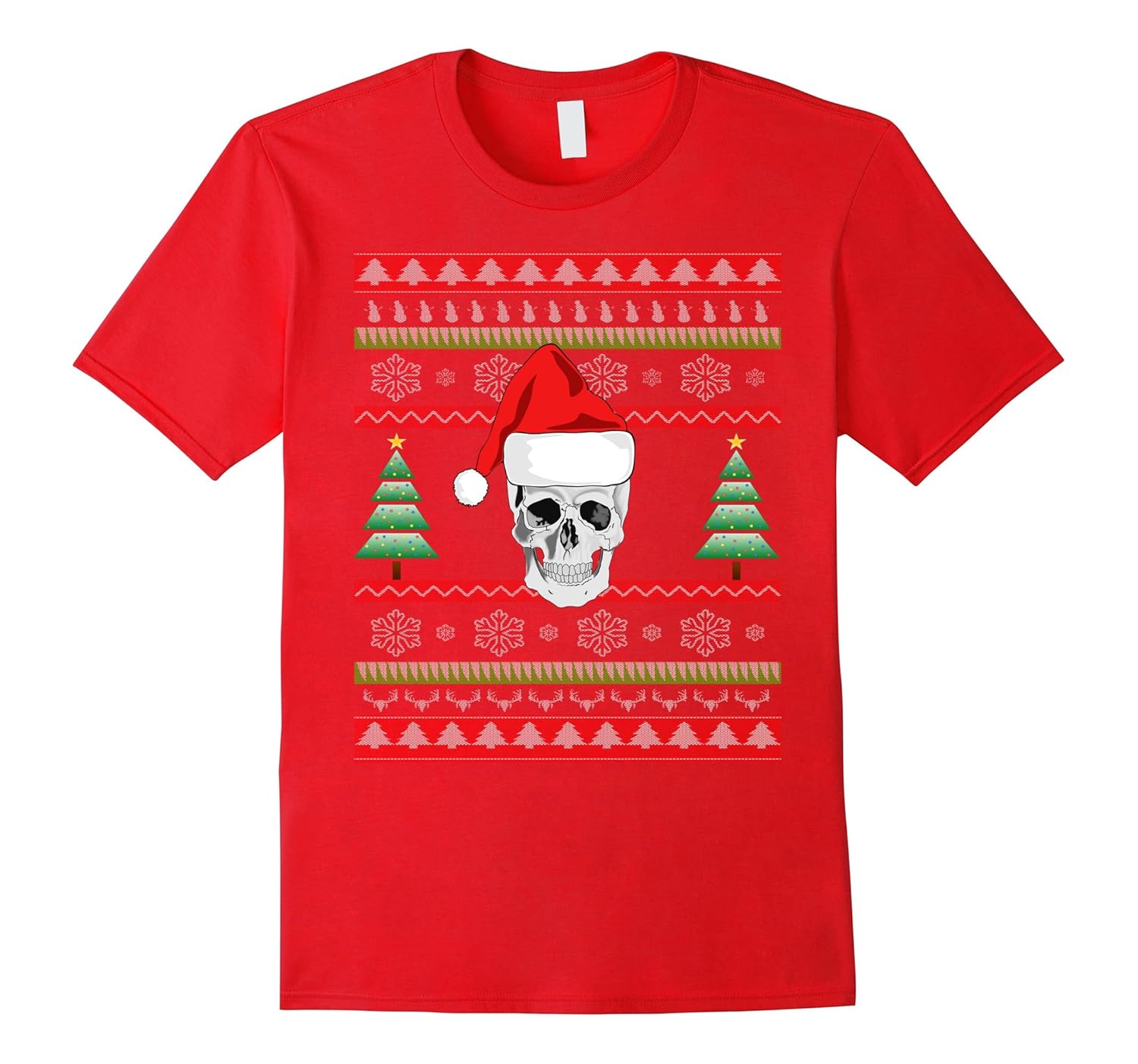 SKULL CHRISTMAS SHIRT-UGLY CHRISTMAS SWEATER T Shirt 2017-ANZ