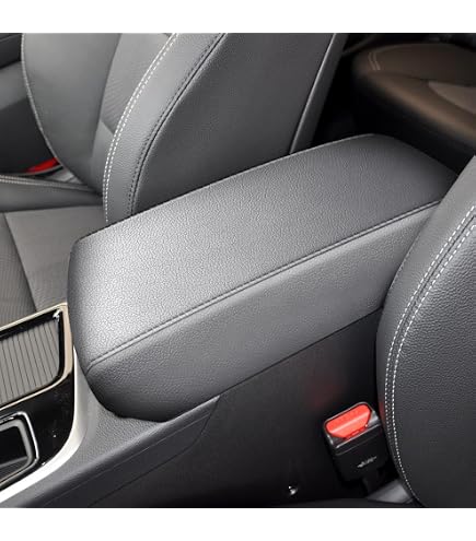 thumbnail image 2 of KBH Center Console Armrest Lid Cover For 2015-2019 Hyundai Sonata - Light Gray, Microfiber Leather 2 of 4