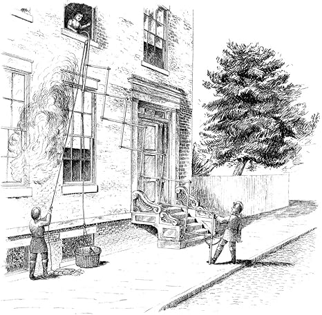 Amazon 消防士 1840 Na 消防士 レイジートング 1840年の燃える建物の被害を救うために 英語の1840年 ポスタープリント 24 36インチ アートフレーム ポスター オンライン通販