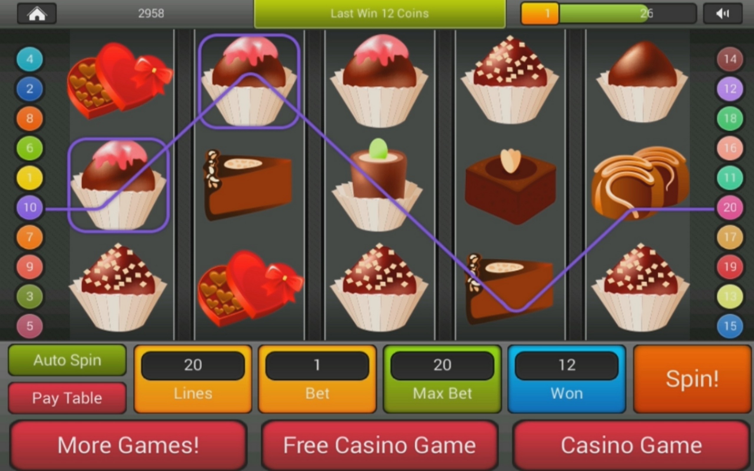 Slots Chocolates Deluxe Casino All New 3D Slot Games