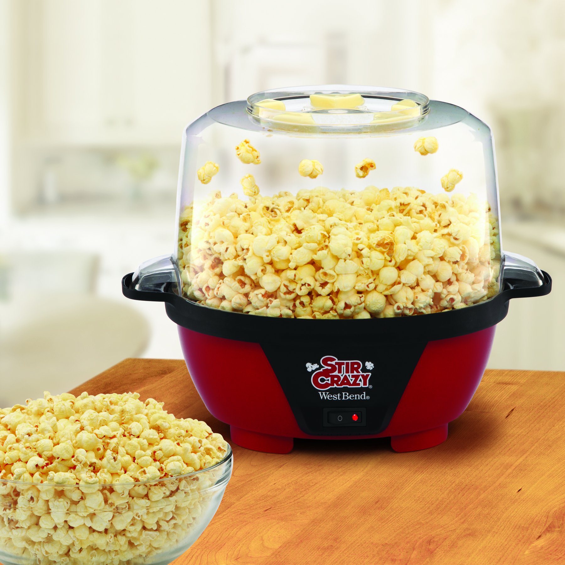 West Bend 82505 Stir Crazy Electric Hot Oil Popcorn Popper Machine with