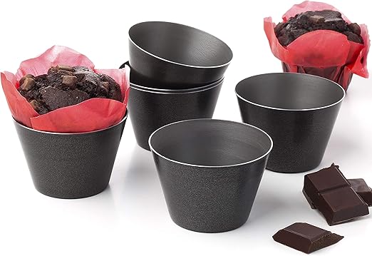 Set Mit 6 Antihaftbeschichteten Formen Fur Schokolade Pudding Becher Himbeere Souffle Kuchen Darioles Auflaufformchen Brownies Glaser Popovers Grosse 8 1 Cm Amazon De Kuche Haushalt