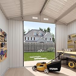 Aoxun 7x5 FT Outdoor Storage Shed with Base Garden