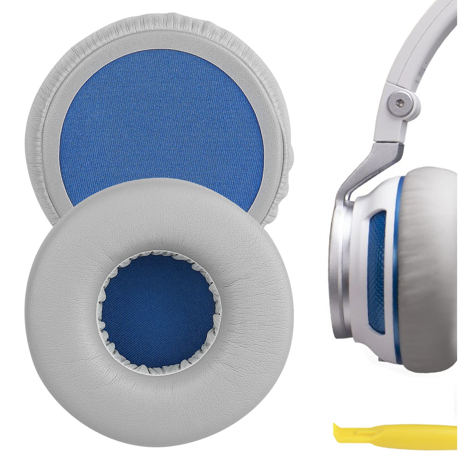 Geekria Replacement Ear Pads for JBL Synchros S400BT Headphones Ear Cushions, Repair Parts (Grey)