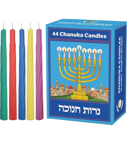 Amazon.com: Ner Mitzvah Colorful Chanukah Candles 1-Pack