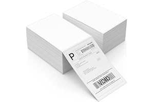 DASHER PRODUCTS Thermal Shipping Labels 4x6, 500 Fan-Fold and Perforated Two Pack, Commercial Grade with Permanent Adhesive, Direct Thermal Printer Label Compatible with Zebra, Rollo, iDRPT, Polono, MUNBYN, Elton