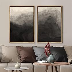 MUDECOR Framed Canvas Print Wall Art Set Monochrome