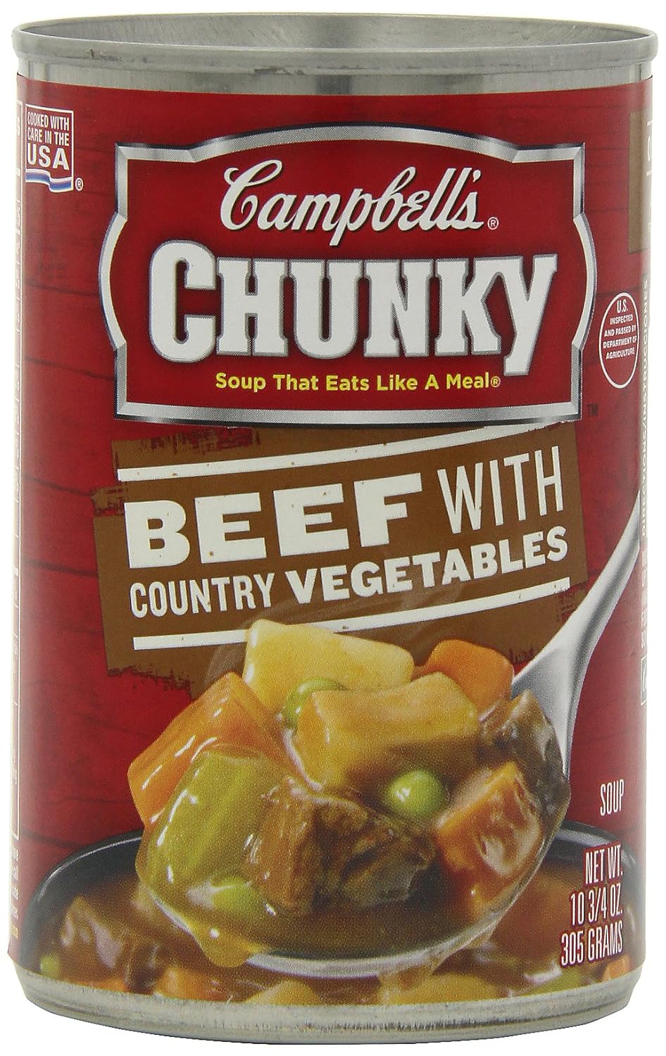 Campbells Chunky Beef with Country Vegetables Soup, 10.75 Ounce Cans (Pack of 12)