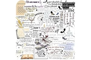 UAITODEE Fantasy Stickers,FW Sticker for Kindle,Dragon Rider Stickers Bookish Stickers,Fly or Die Stickers,Book Lover Gifts