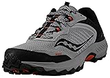 Saucony Men's Excursion Tr15, Alloy/Scarlet, 12 W