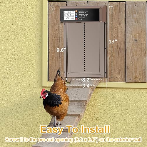 Chicken Coop Light With Timer Solar Powered Automatic Chicken Coop Door ...